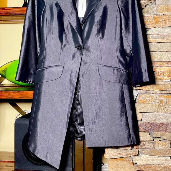 Brand new Bebe Kardashian shiny satin jacket, elegant, chic, and flattering fit. - Picture 5 of 5